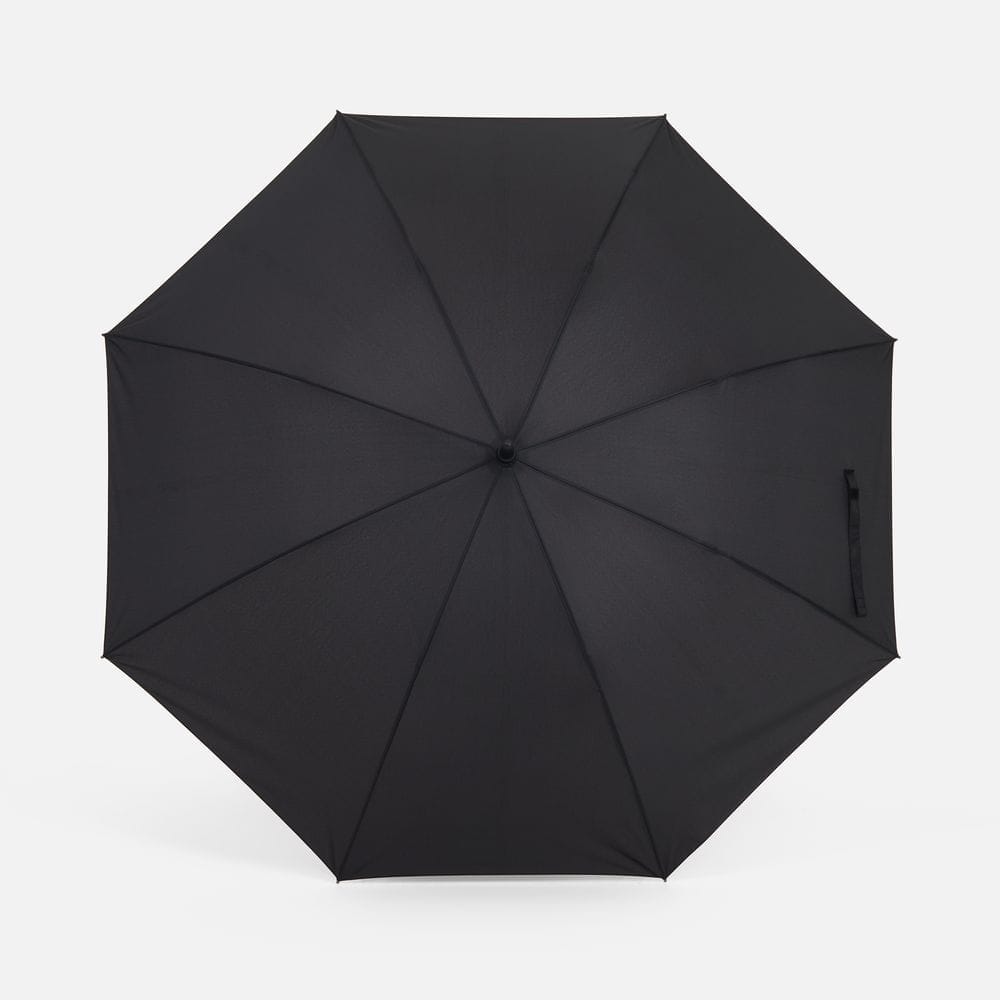 Зонт-трость Rainzee, черный с логотипом