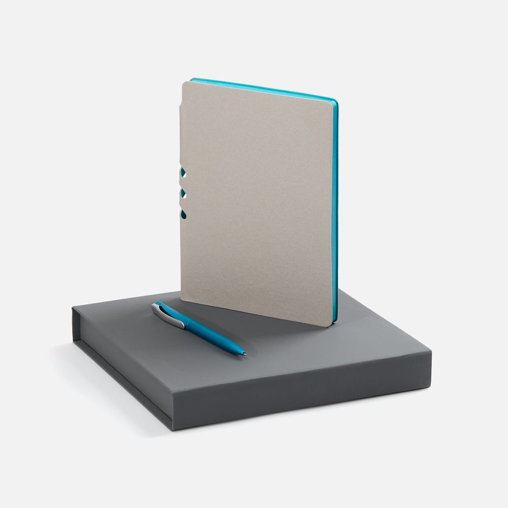 Набор Flexpen Grey, бирюзовый с логотипом