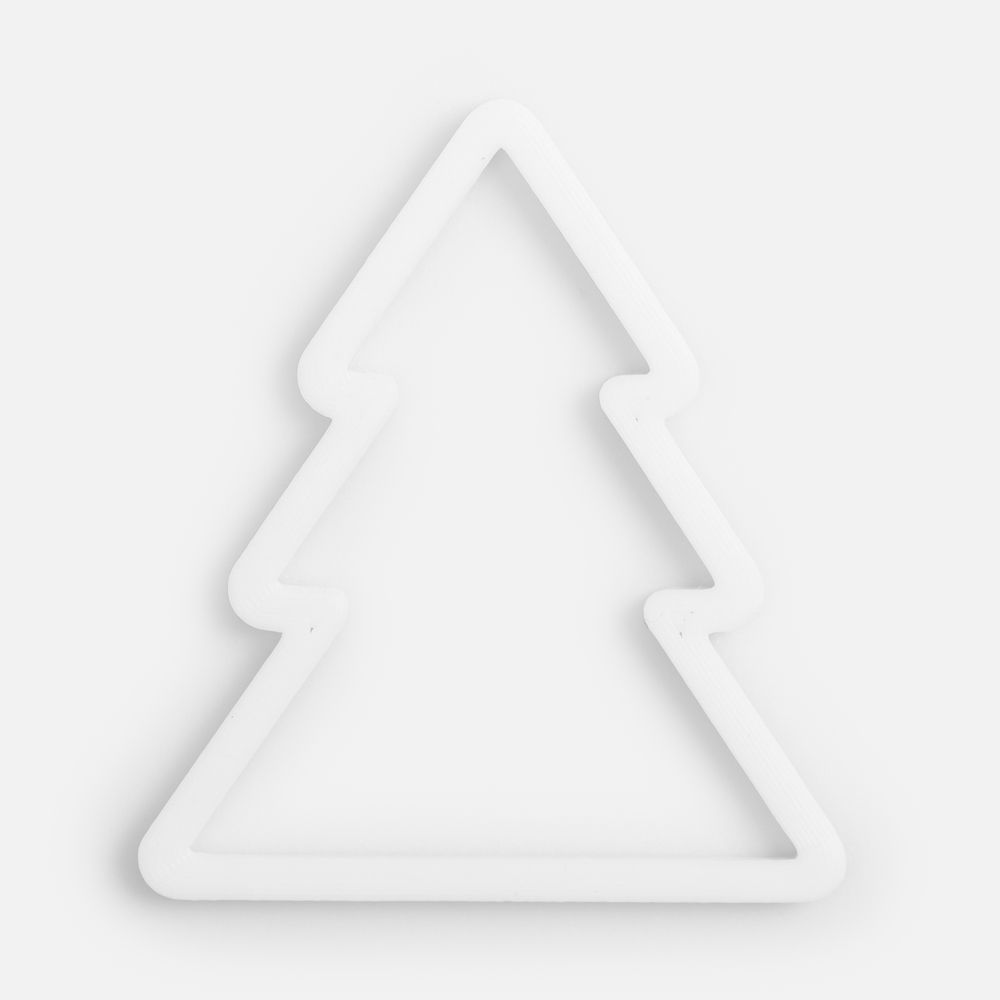 Подвеска «Елочка», 3D-печать, белая с логотипом