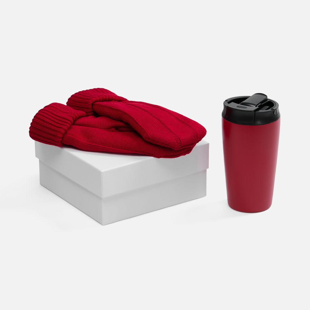 Набор Knitizen, красный с логотипом