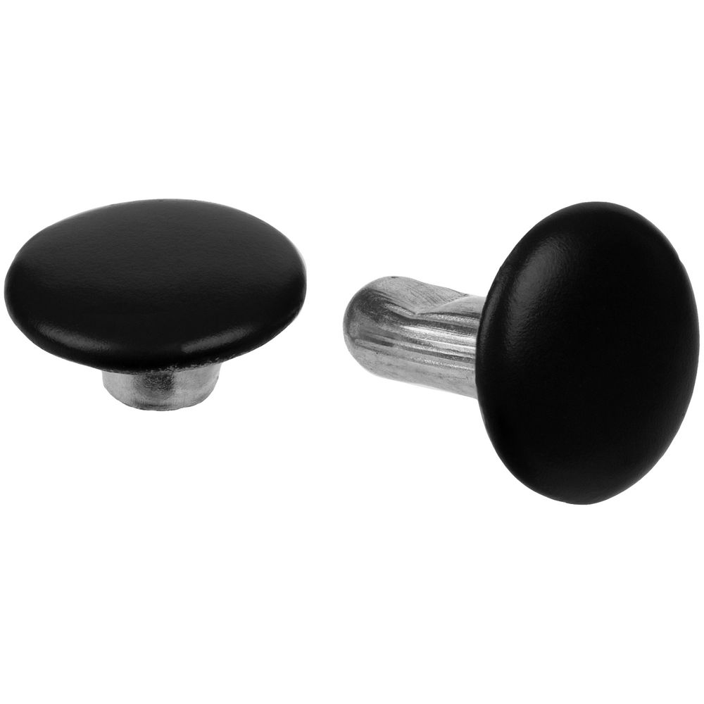 Заклепка Rivet, S, черная с логотипом