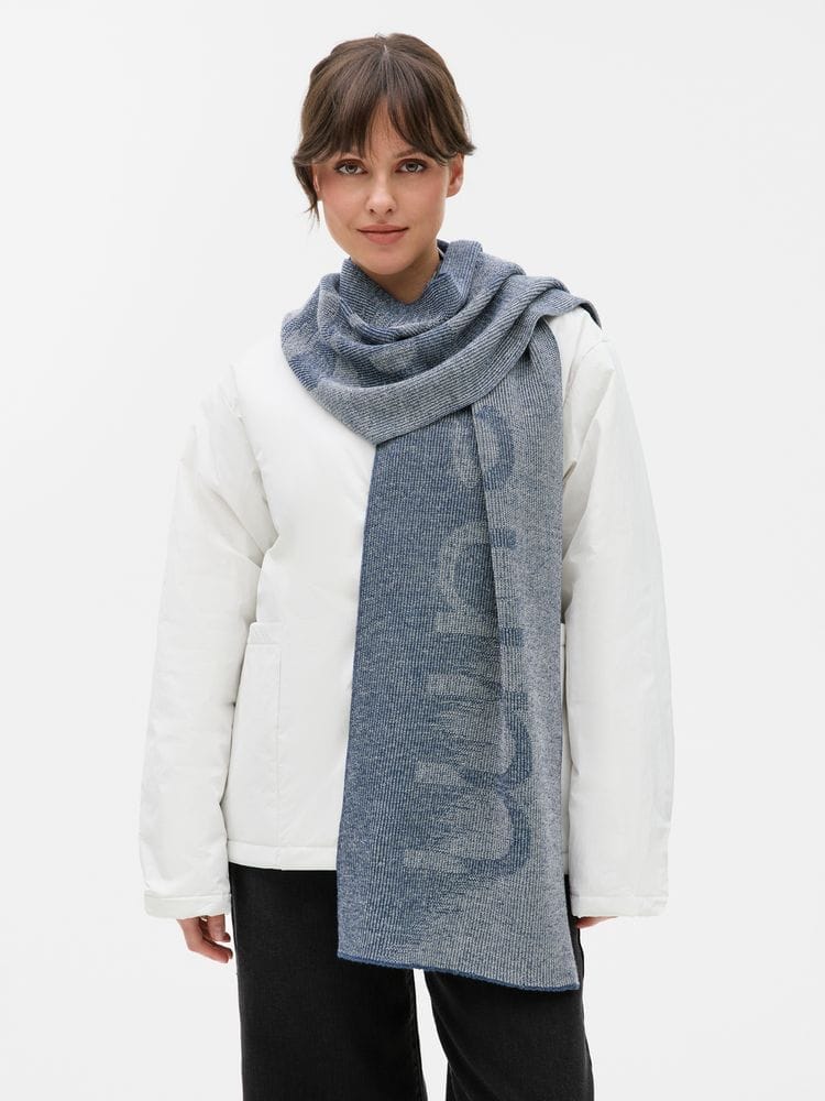 Шарф Denim XL на заказ, полушерсть с логотипом