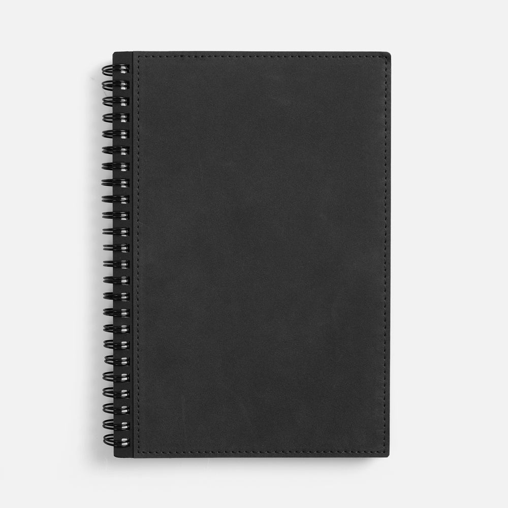 Ежедневник Notera, недатированный, черный с логотипом