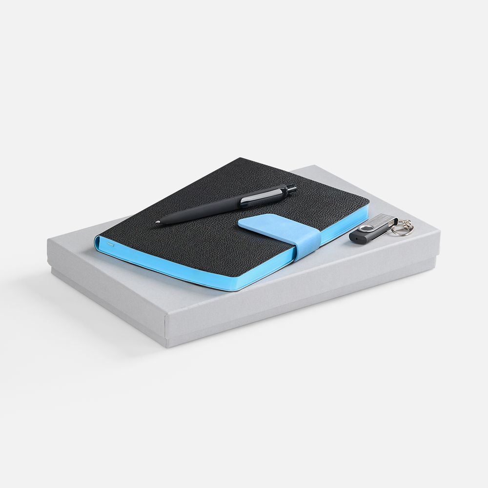 Набор Boom Memory, черный с голубым с логотипом