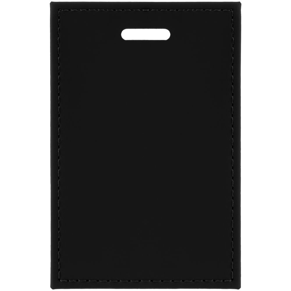 Чехол для пропуска Shall, черный с логотипом