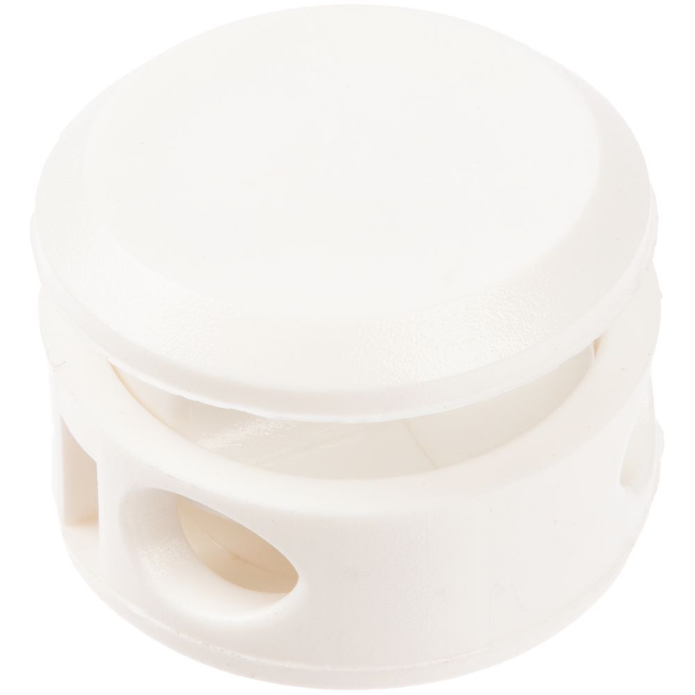 Двойной фиксатор для шнура Brogy, белый с логотипом