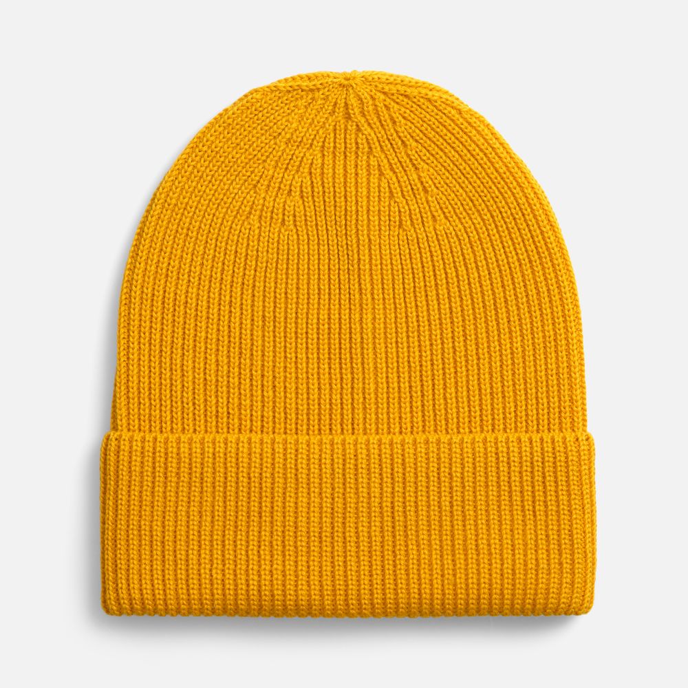 Шапка Nobilis Mono, желтая (медовая) с логотипом