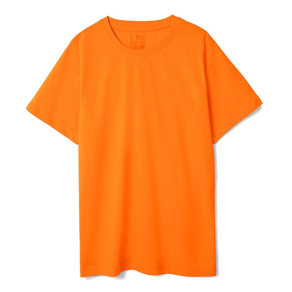 Футболка детская T-Bolka Kids, оранжевая с логотипом
