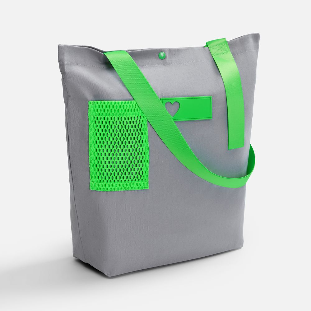 Шопер-конструктор Taga с зелеными элементами с логотипом