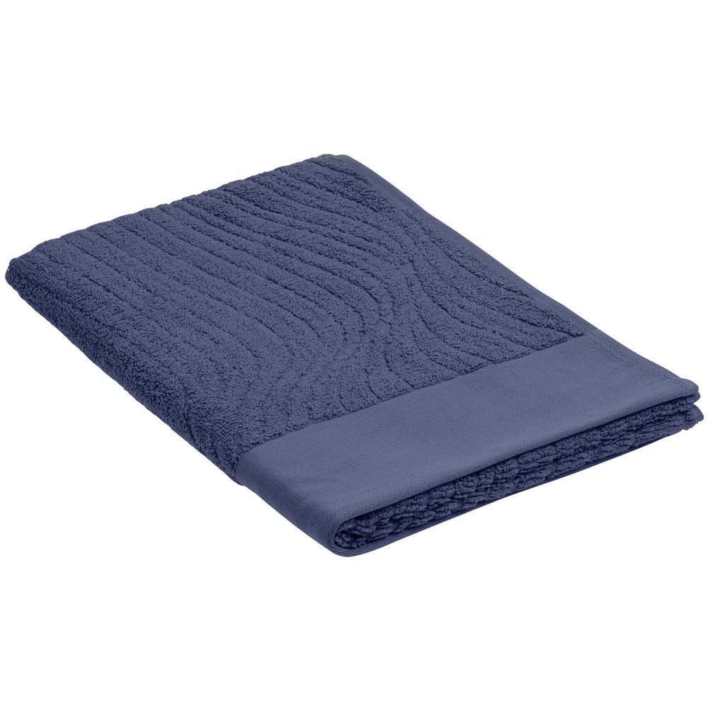 Полотенце New Wave, среднее, синее с логотипом