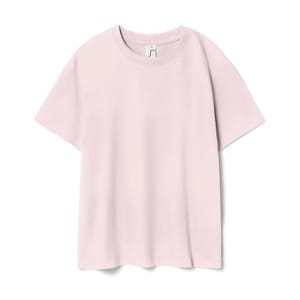 Футболка детская Regent Kids 150, светло-розовая с логотипом