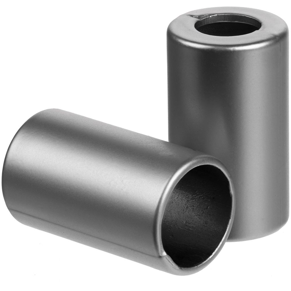 Пара наконечников для шнурка Tizzle, серебристый с логотипом