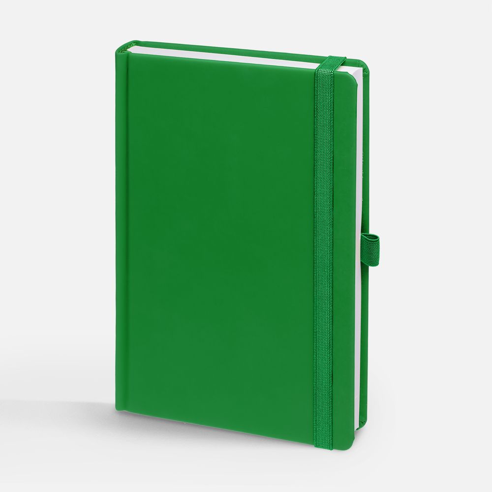 Ежедневник Favor, недатированный, ярко-зеленый с логотипом