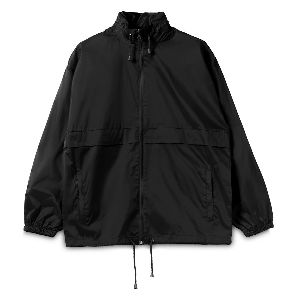 Ветровка из нейлона Surf 210, черная с логотипом