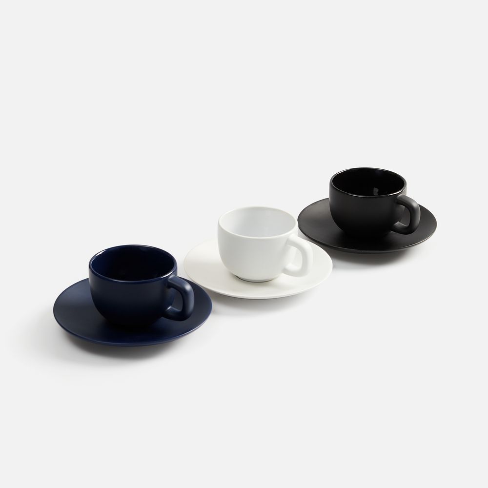 Чайные наборы с печатью логотипа. Чайная пара Stansa по цене 456 ₽ руб. (артикул 18275.30) Чайная пара Stansa, черная