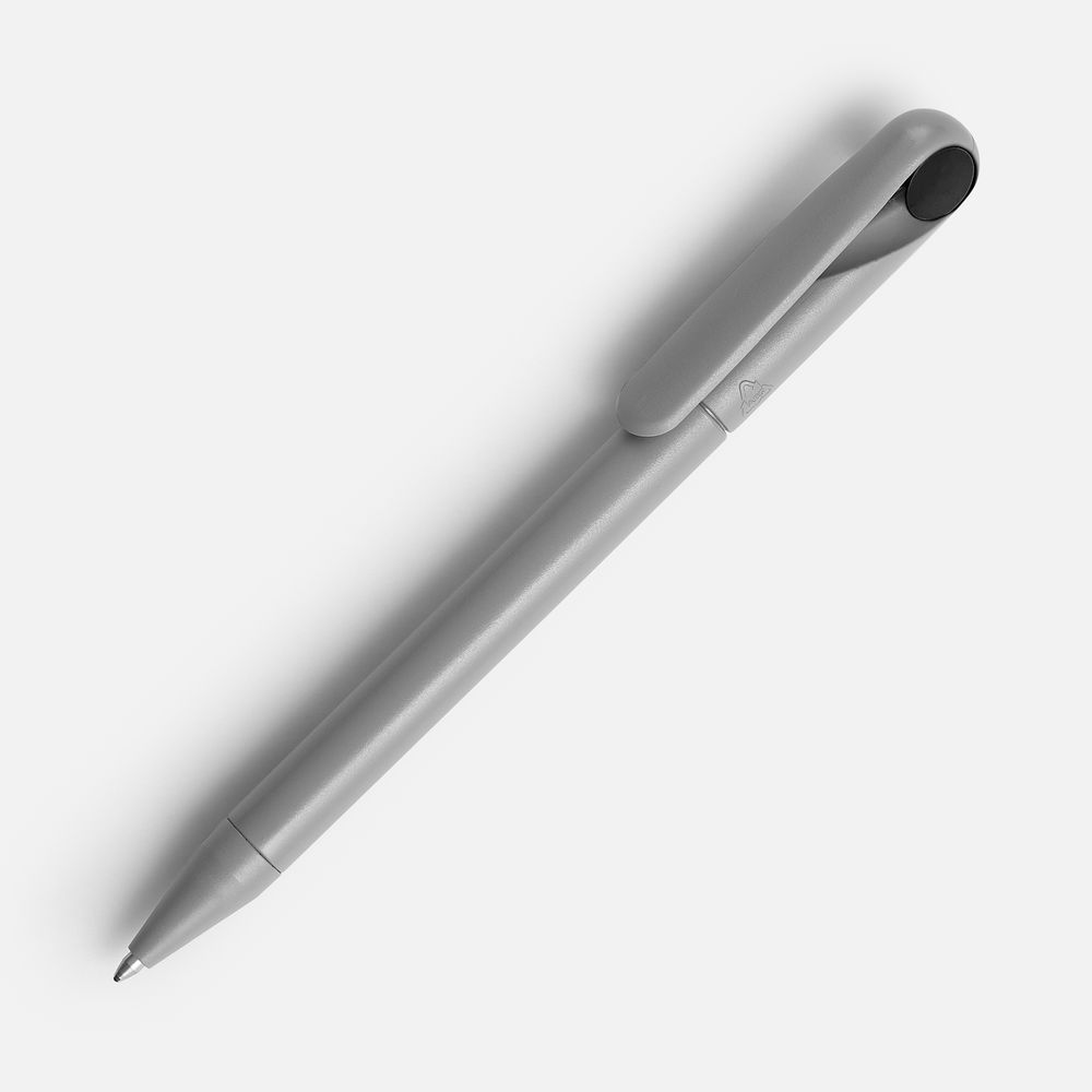 Ручка шариковая Prodir DS1 TMM Dot, серая с черным с логотипом