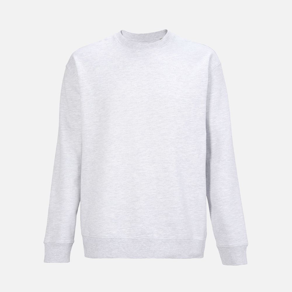 Свитшот унисекс Columbia, светло-серый меланж с логотипом