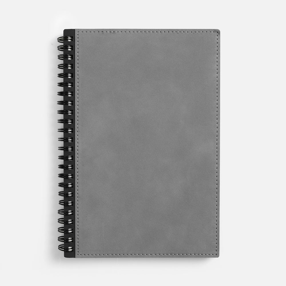 Ежедневник Notera, недатированный, серый с логотипом