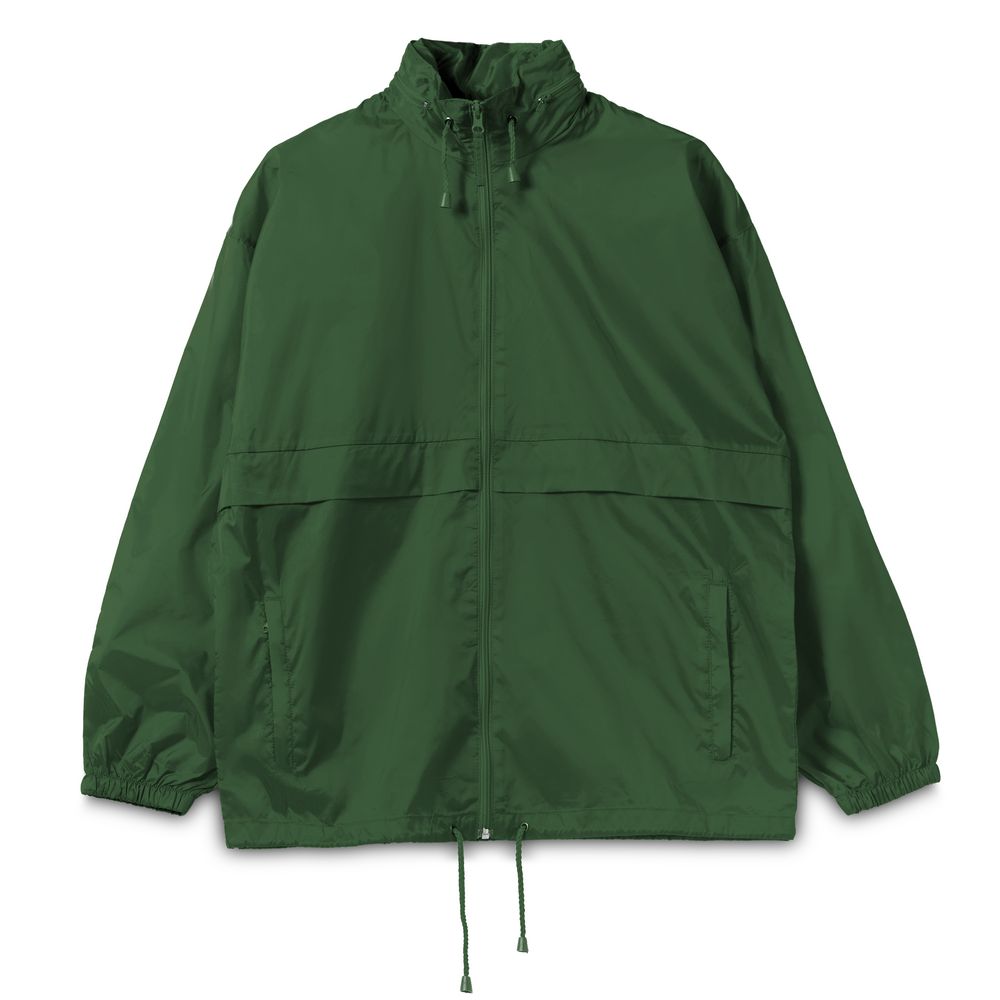 Ветровка из нейлона Surf 210, зеленая с логотипом