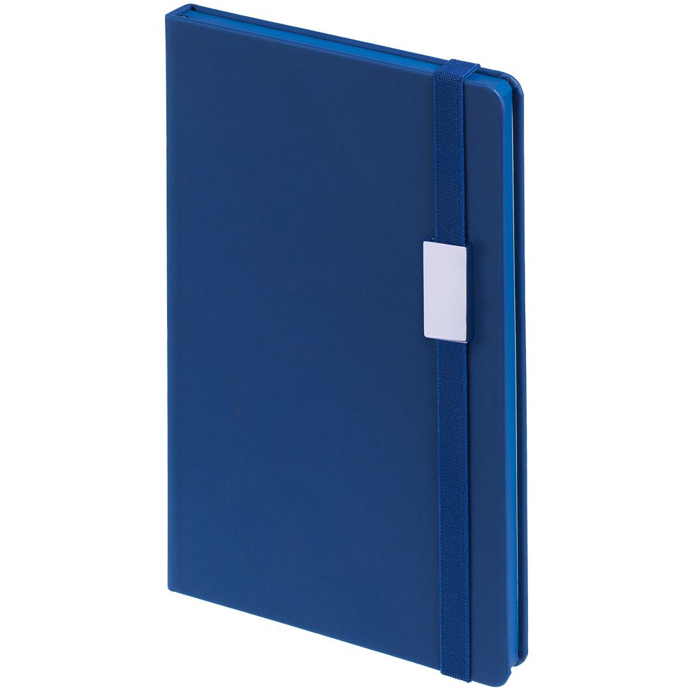 Блокнот Shall Direct, синий с логотипом