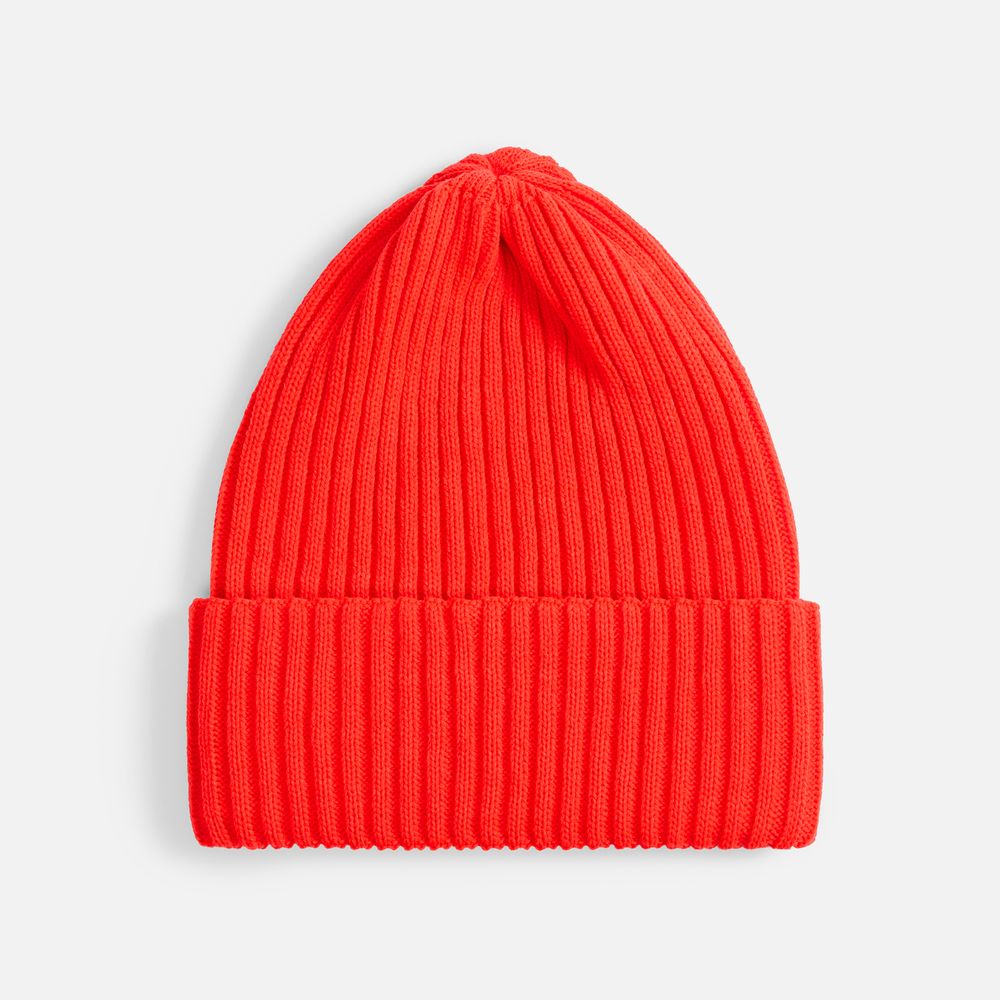 Шапка Yong, ярко-красная (кармин) с логотипом