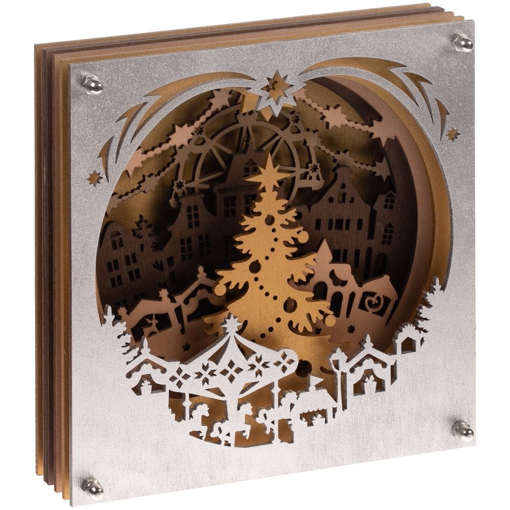 Светильник Merry Christmas с логотипом