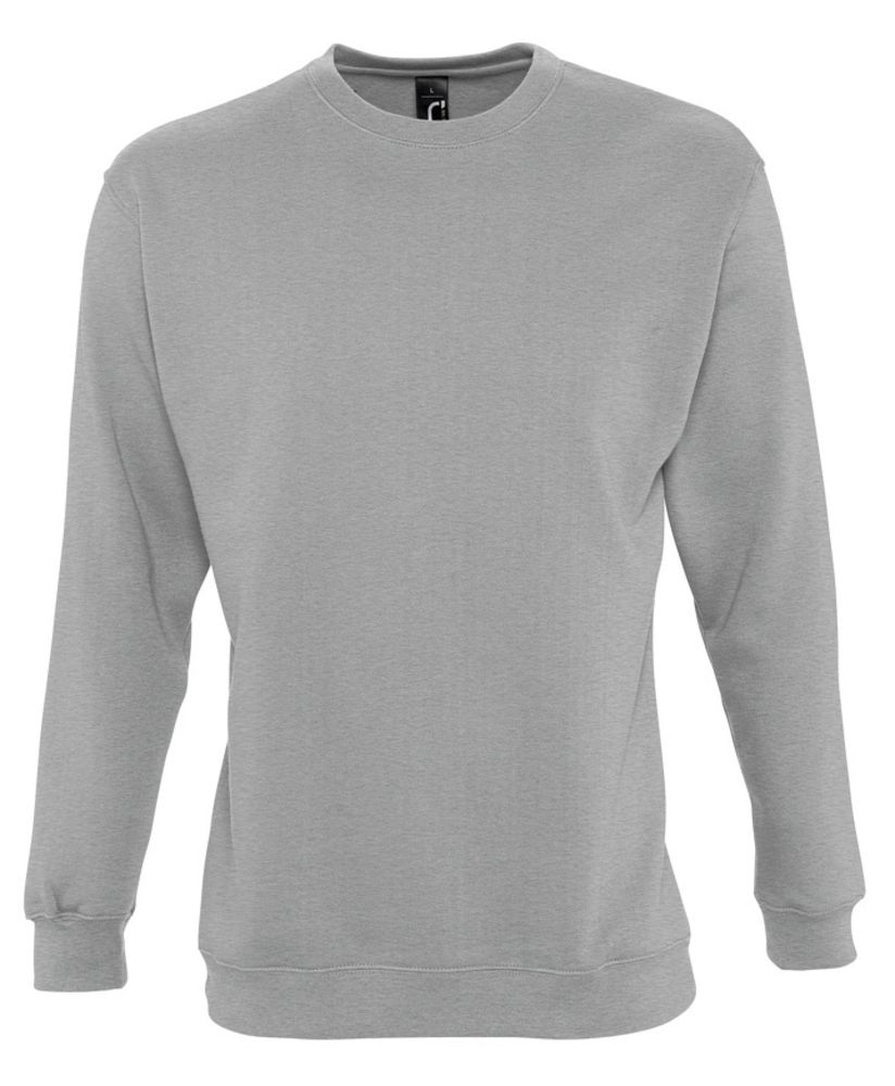 Толстовка New Supreme 280, серый меланж с логотипом