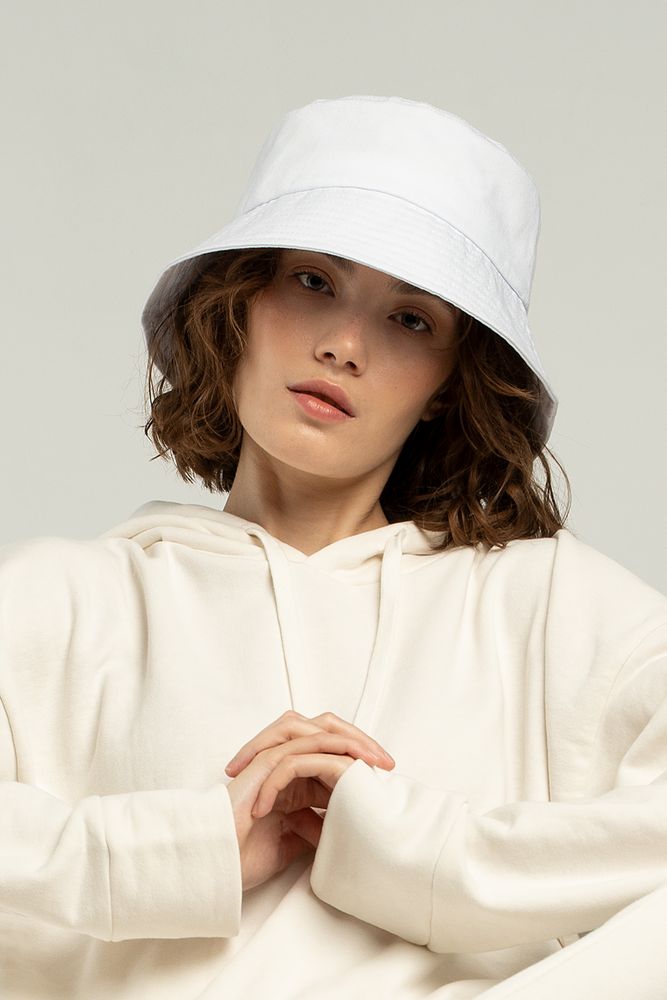 Панама C7, белая с логотипом