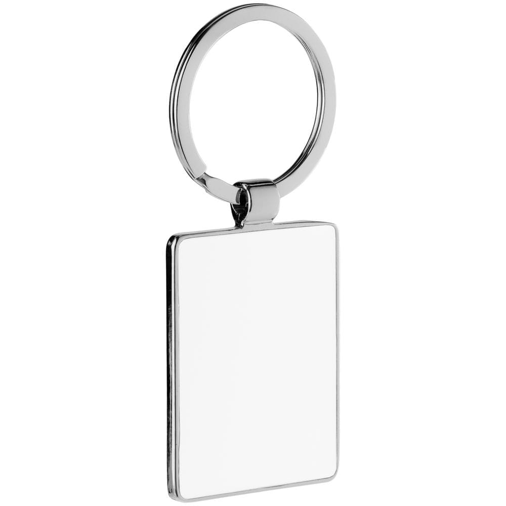 Брелок White Rectangle с логотипом