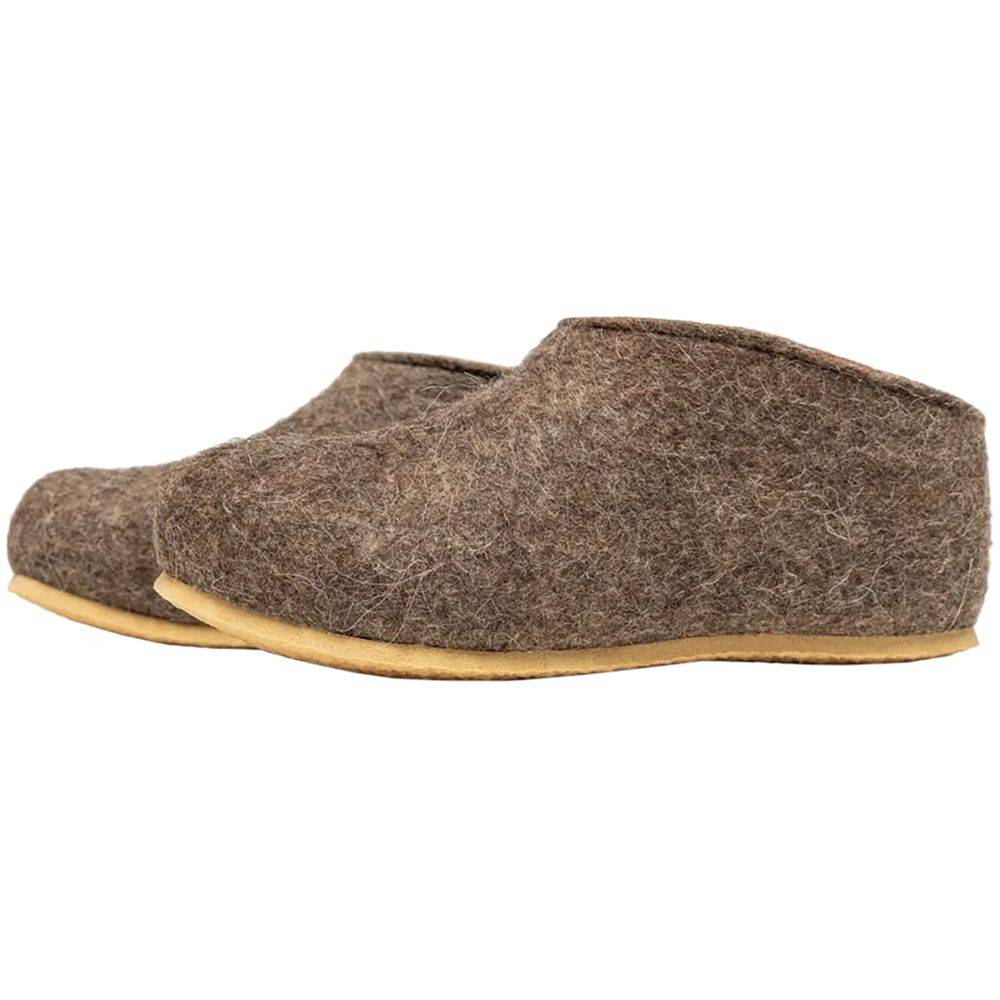 Домашние валенки Cant, серо-коричневые (натуральные) с логотипом