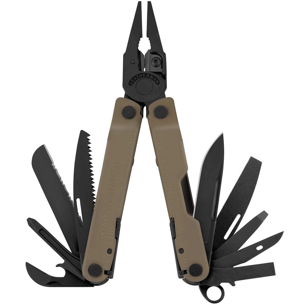 Мультитул Rebar Coyote, коричневый с логотипом