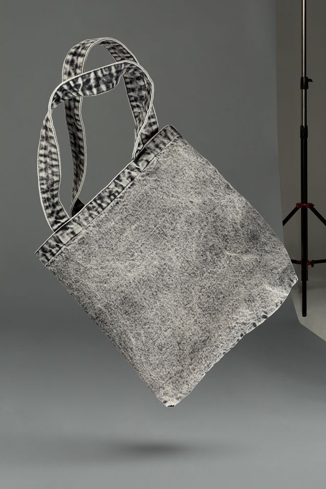 Шопер B7, серый с логотипом