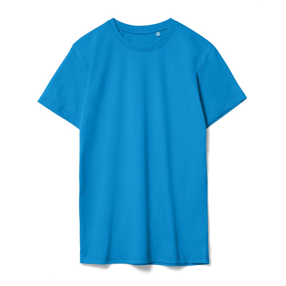 Футболка унисекс T-Bolka 160, бирюзовая с логотипом