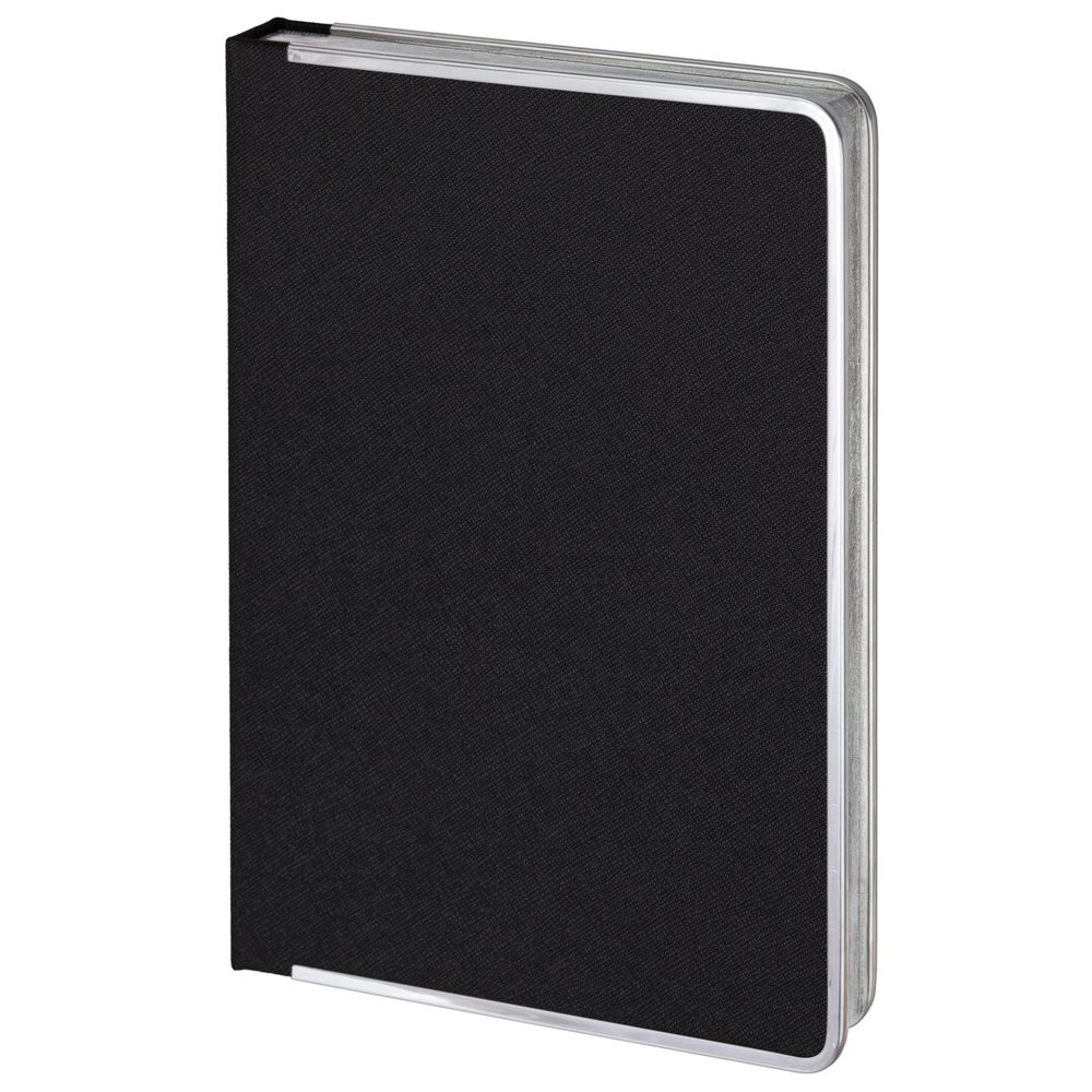 Ежедневник Frame Metal, недатированный, черный с логотипом