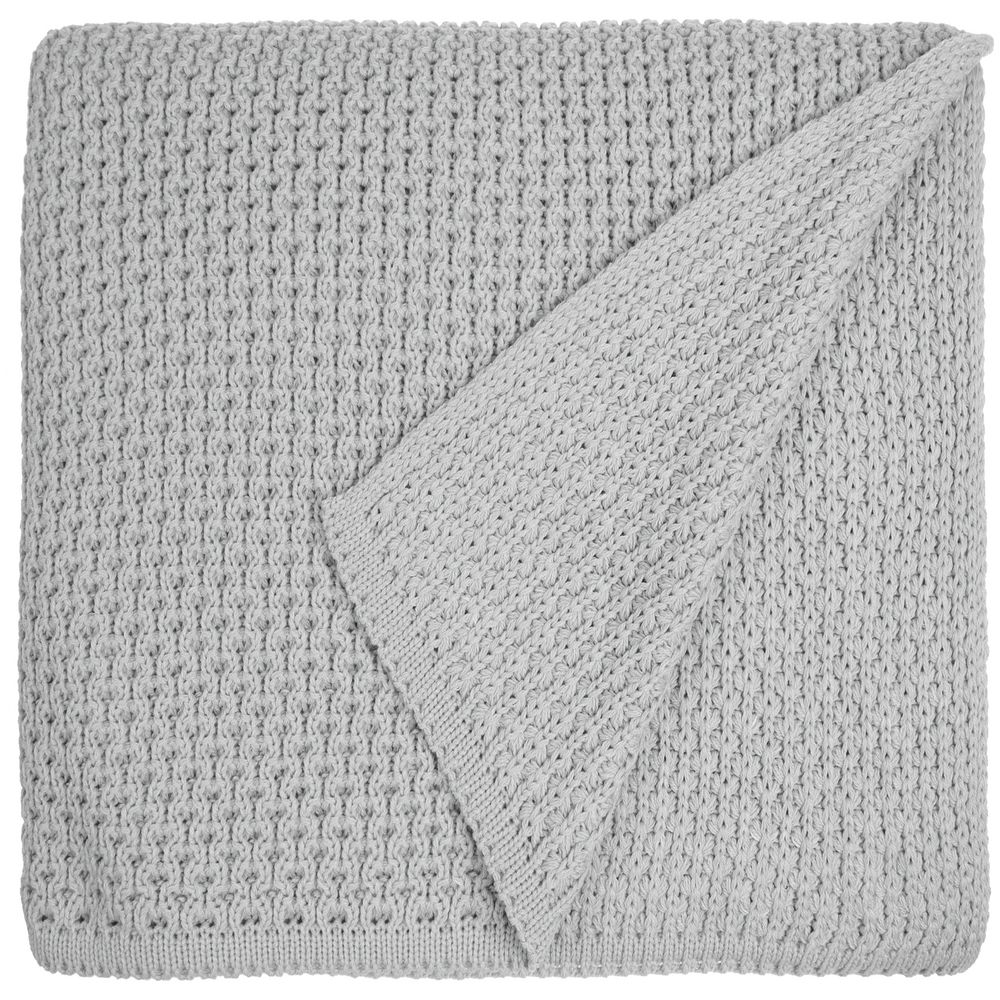 Плед Serenita, светло-серый с логотипом