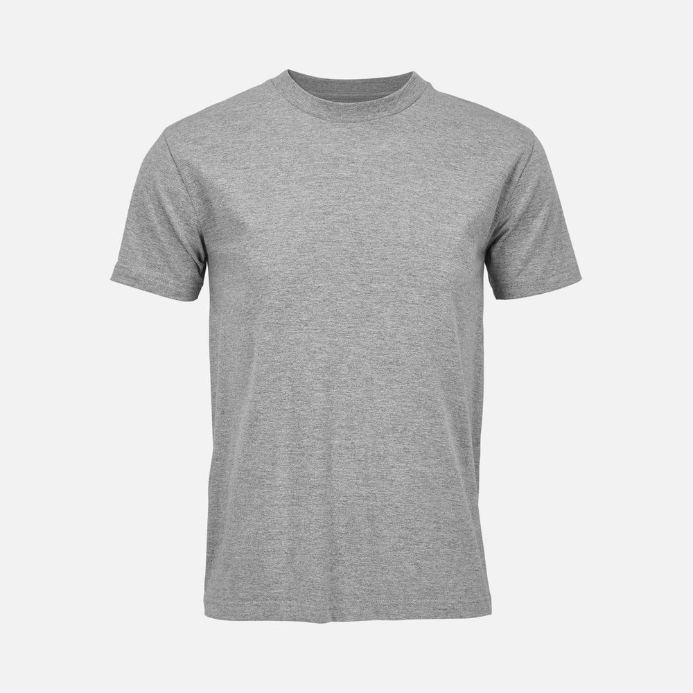 Футболка унисекс Cliff, серый меланж с логотипом