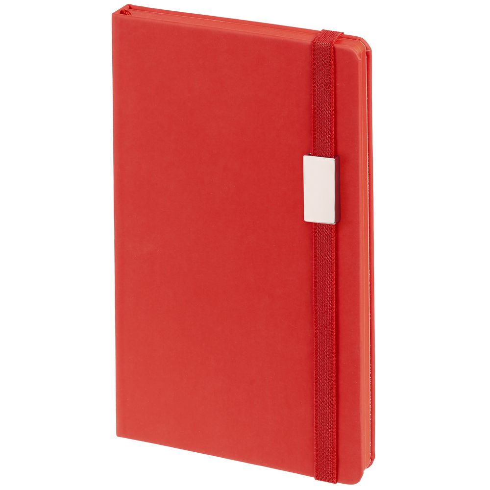 Блокнот Shall Direct, красный с логотипом