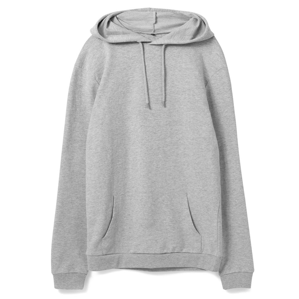 Толстовка с капюшоном унисекс Hoodie, серый меланж с логотипом
