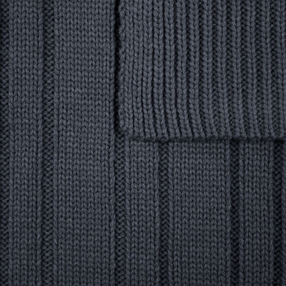 Шарфы с печатью логотипа. Шарф Knit Beat по цене 960 ₽ руб. (артикул 19892.29) Шарф Knit Beat, серый (графит)