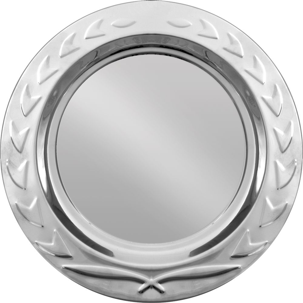 Тарелка наградная «Круг почета», серебристая с логотипом