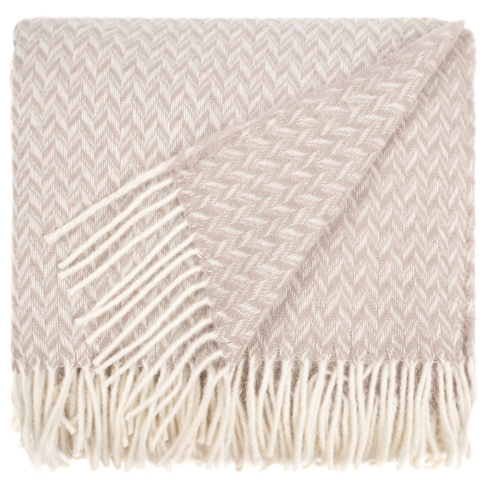 Плед «Селигер», песочный с логотипом