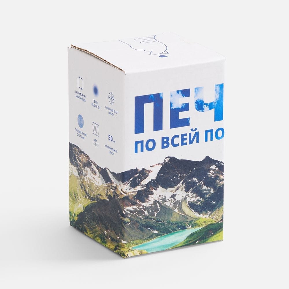 Коробка с полноцветной печатью для увлажнителя Desko с логотипом