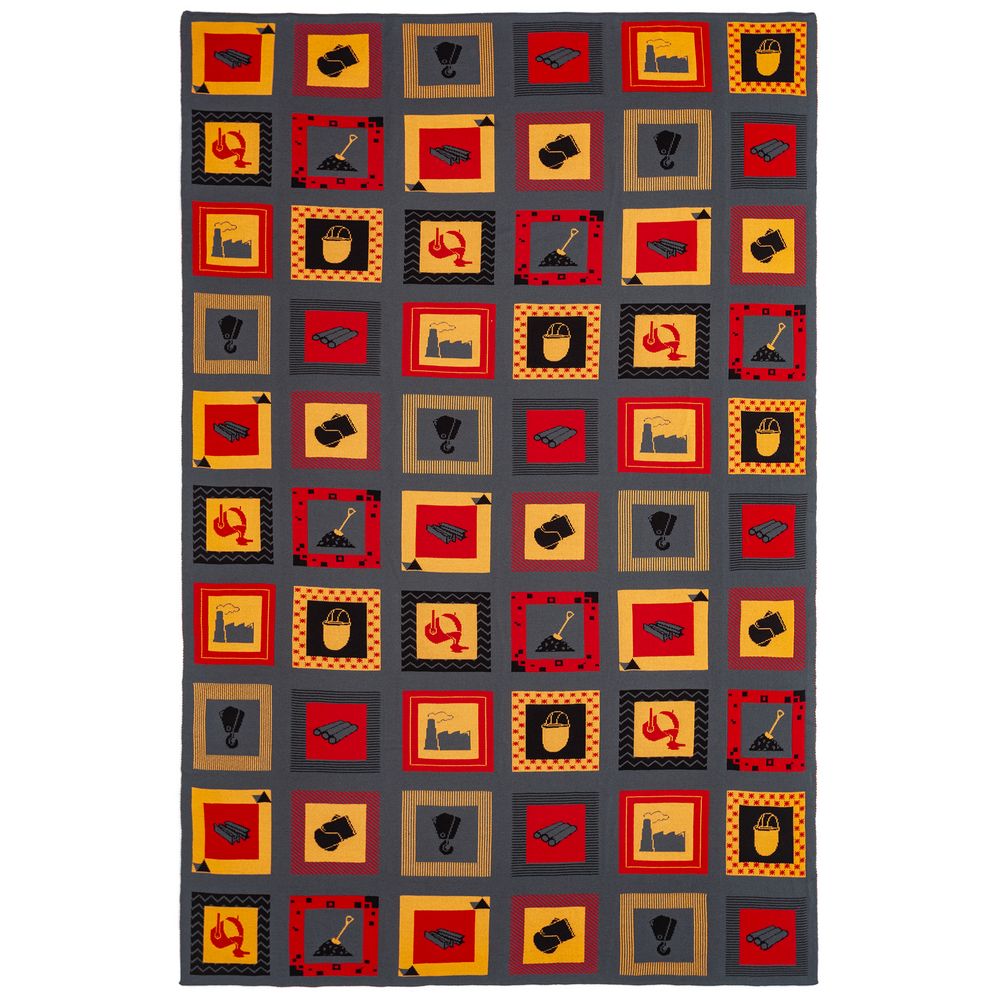 Плед Industry, металлургия с логотипом