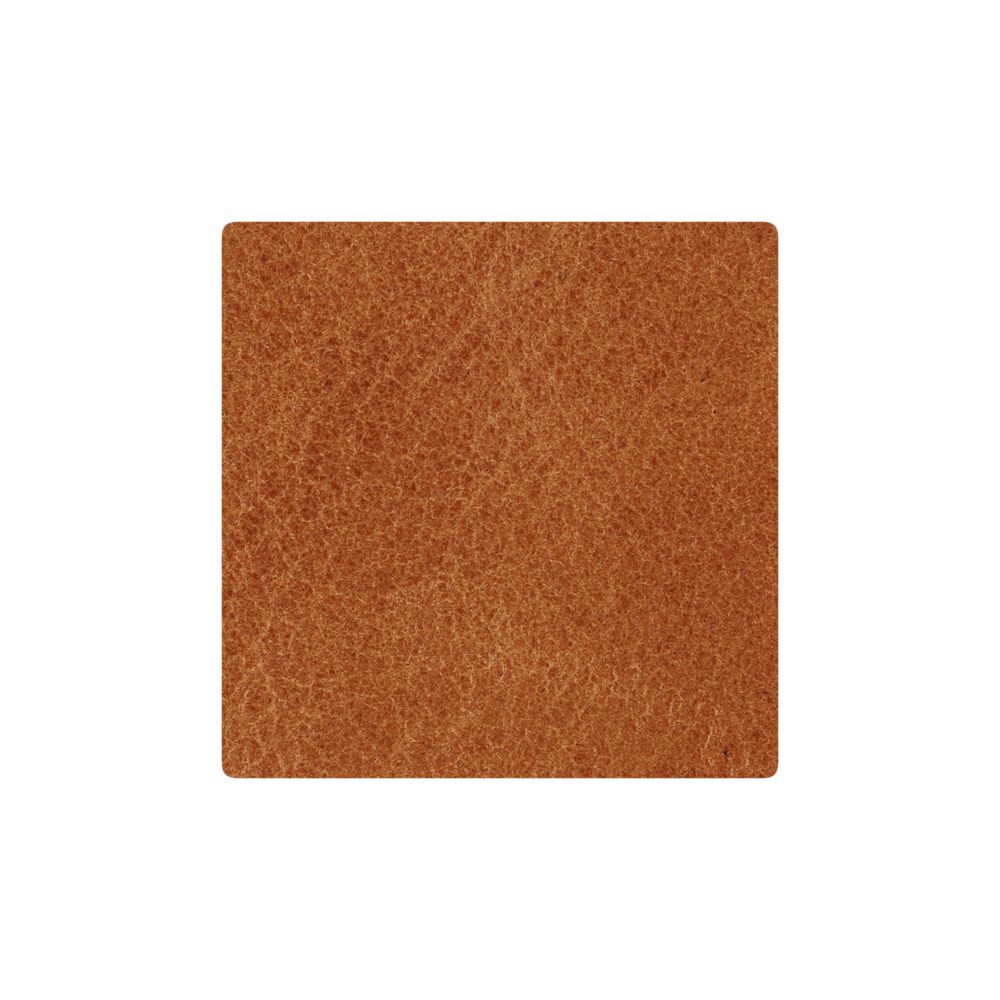 Лейбл кожаный Sinatu, S, горчичный с логотипом