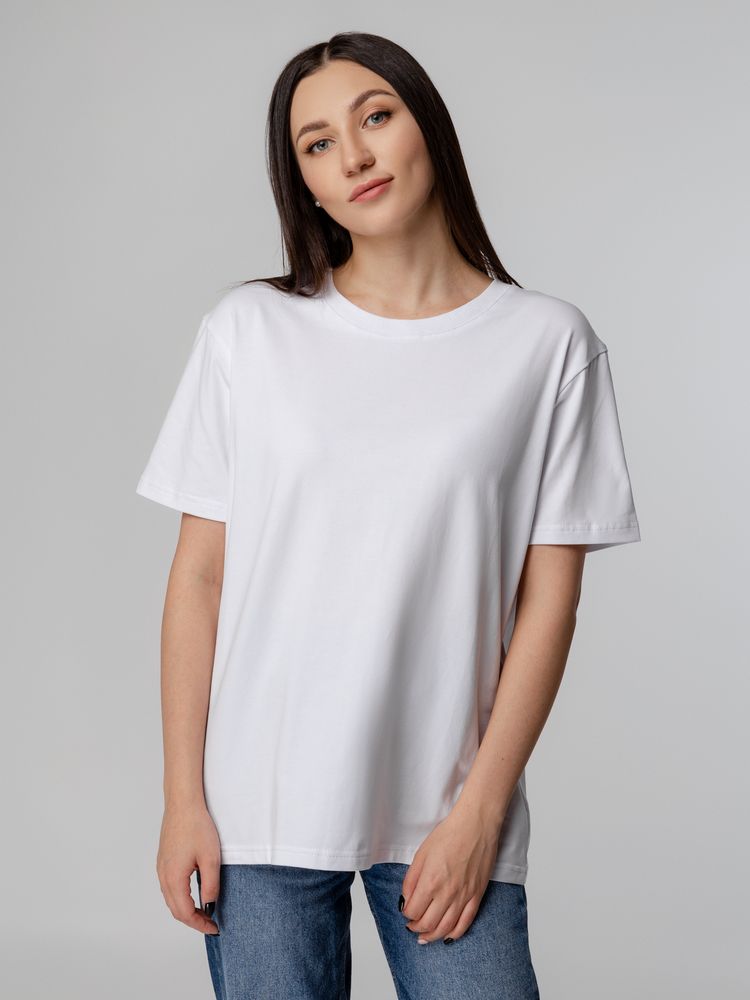 Футболка унисекс Tervu, белая с логотипом