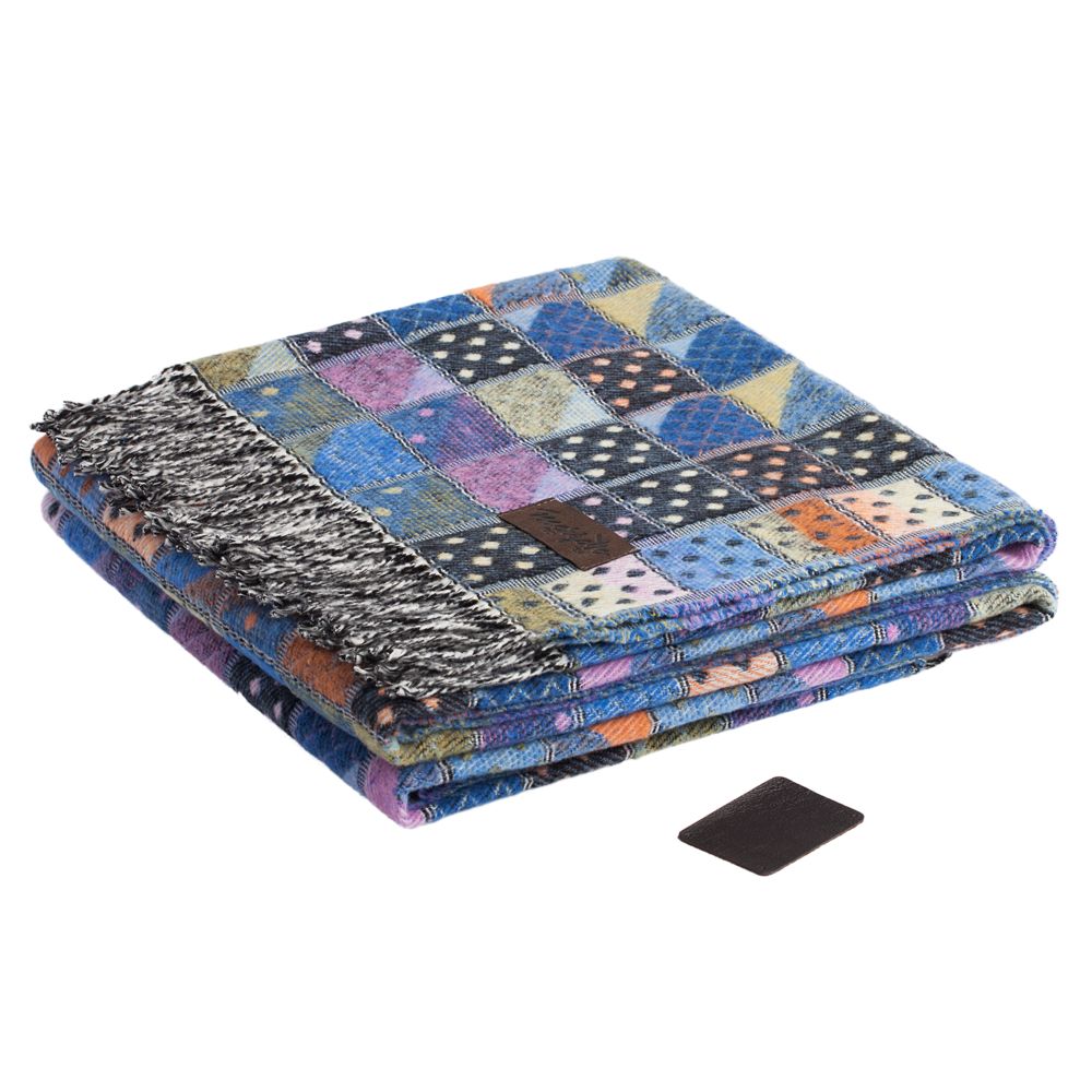 Плед Illinois, синий с логотипом