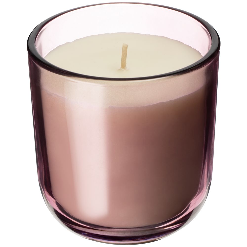 Ароматическая свеча Vitral, красный апельсин и базилик, фиолетовая с логотипом