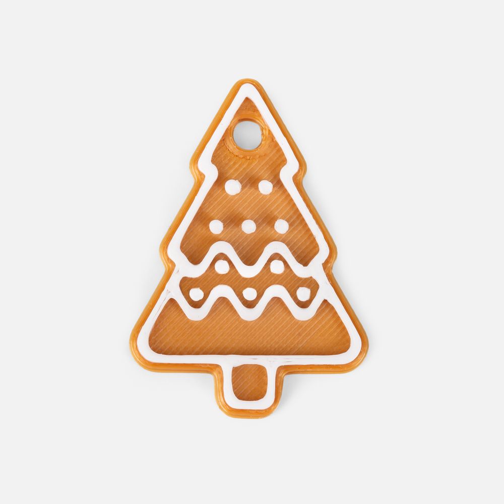 Мини-подвеска «Пряник», 3D-печать на заказ, елочка с логотипом