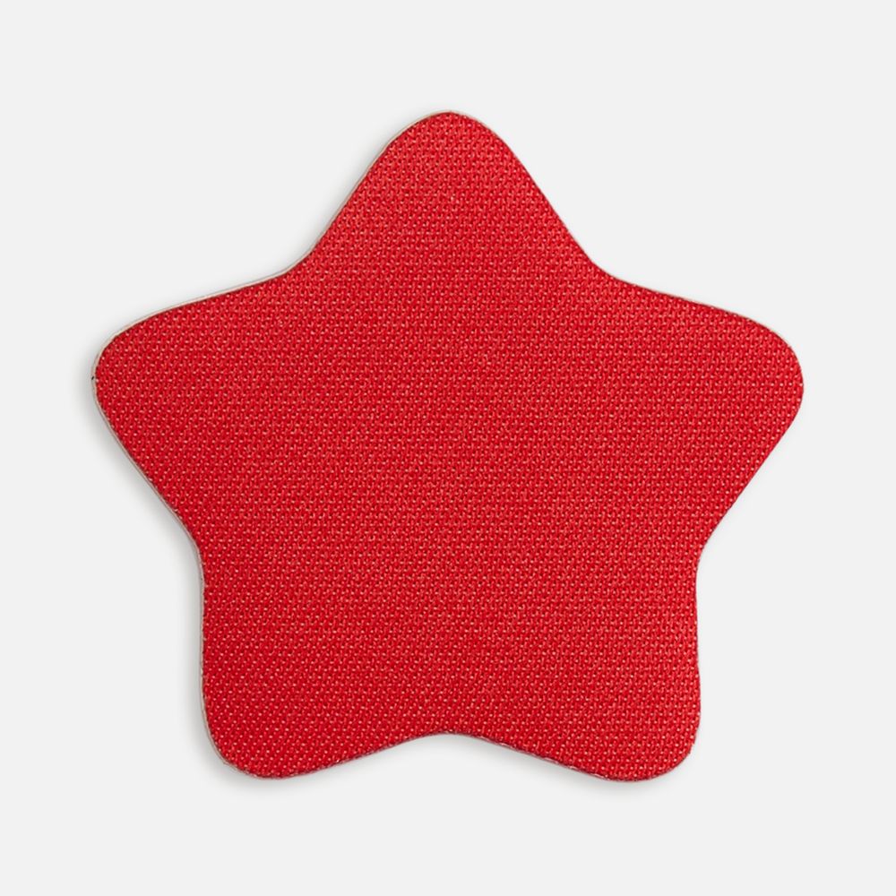 Наклейка тканевая Lunga Bial, M, красная с логотипом