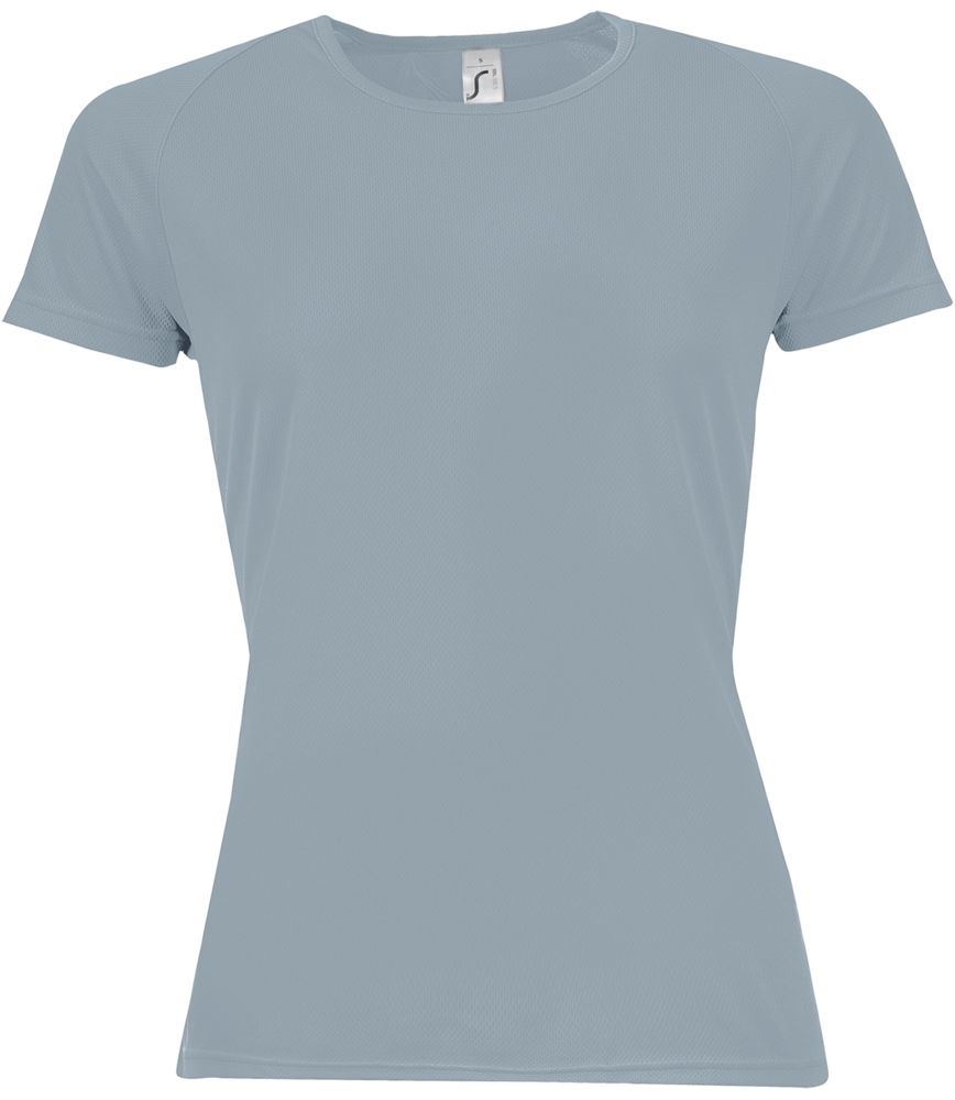 Футболка женская Sporty Women 140, серая с логотипом